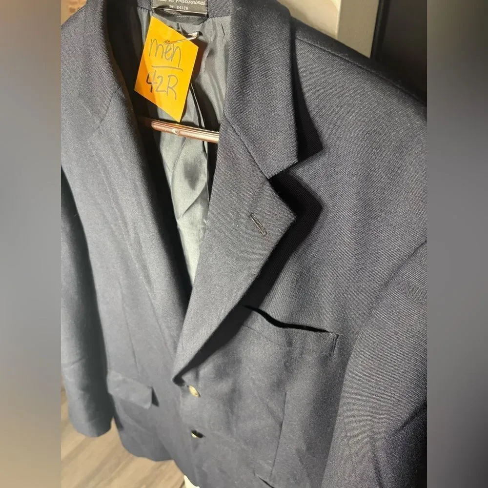 Meeting Street Navy Blue Suit Jacket Sports Coat Size 42R EPC